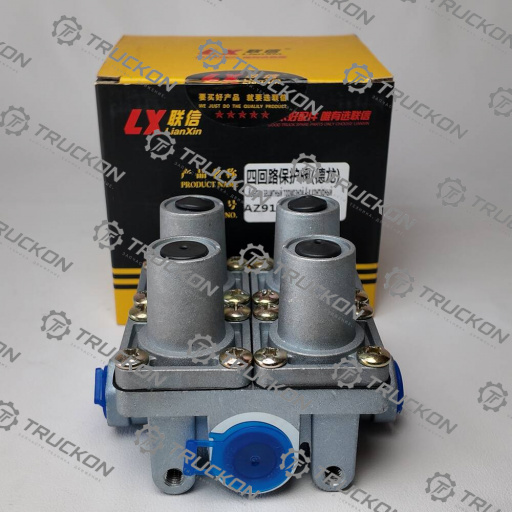 Клапан защитный тормозной 4-х контурный LianXin	AZ9100360067